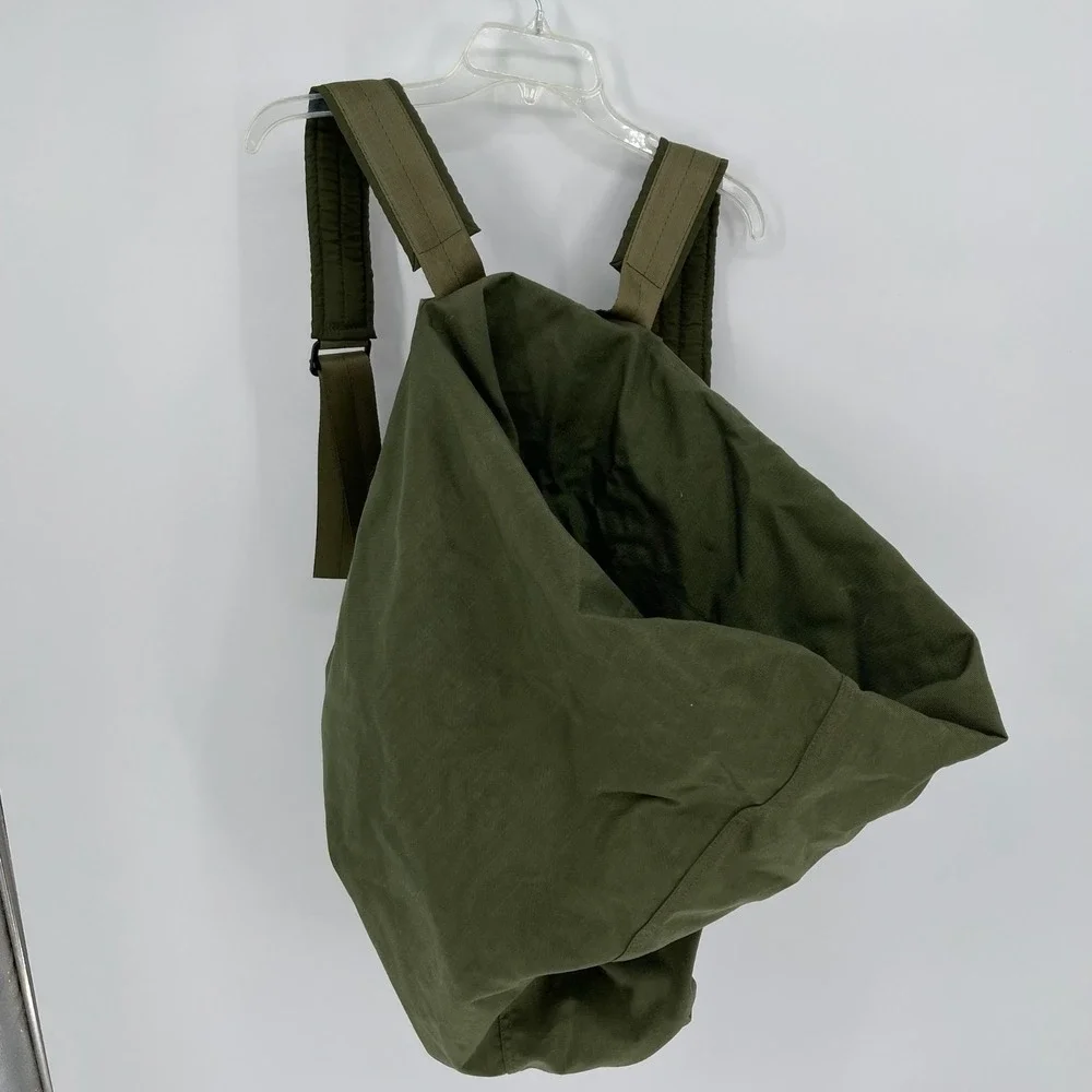Men's Vintage Green US Army GI Military Canvas Duffle Rucksack Backpack Bag